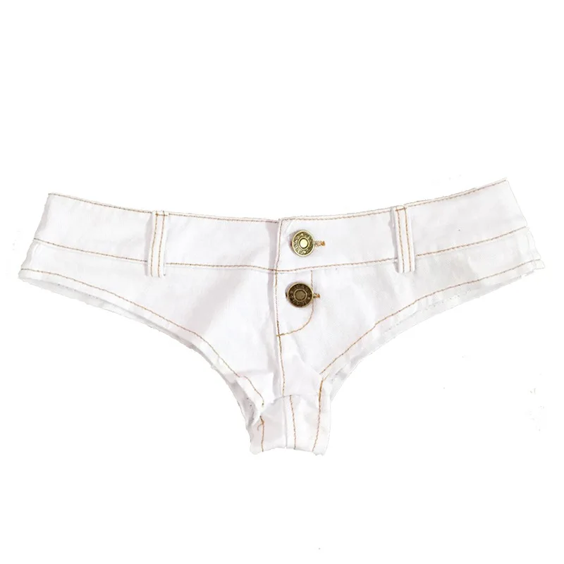 White shorts TASTIEN женские сексуальные джинсовые шорты джинсы летние стринги стрейч мини супер шорты Полюс Одежда для танцев Клубные брюки плюс размер шорты - Цвет: White shorts