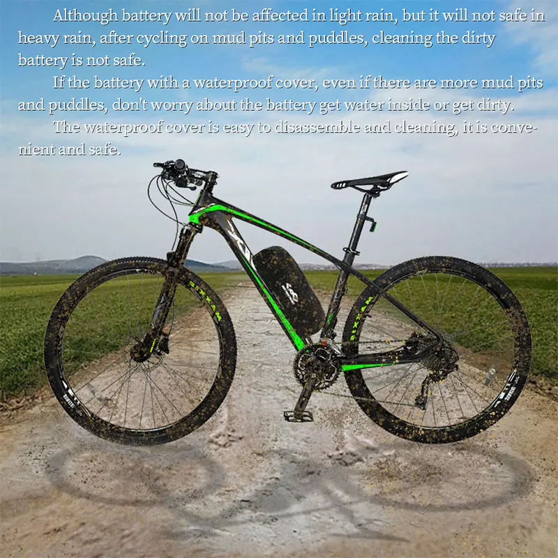 Ebike Hailong батарея водостойкий мешок крышка грязи-анти Крышка для Hailong/Тигр акула/Дельфин/Polly/Jumbo стиль батареи