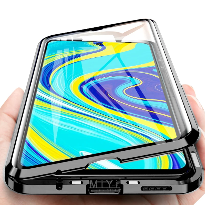 Чехол для xiaomi redmi note 8 pro max магнитный откидной с полной защитой от адсорбции на 360 °