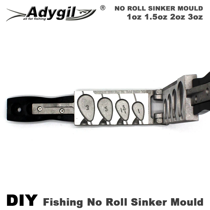 Набор плесени для рыбалки ady5-no Roll Sinker 1 унция 5 унции 2 3 4 полости