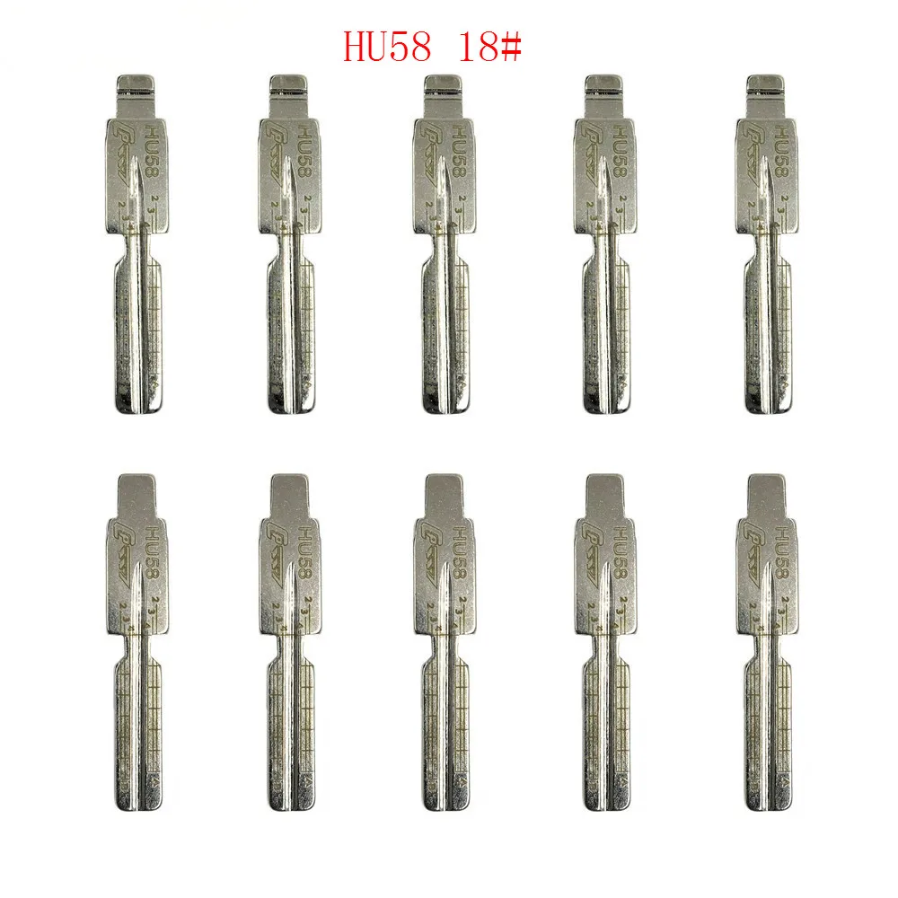 HKCYSEA 10 шт./лот необработанный Металл 2 в 1 LiShi Scale Blank Выгравированная линия KEYDIY