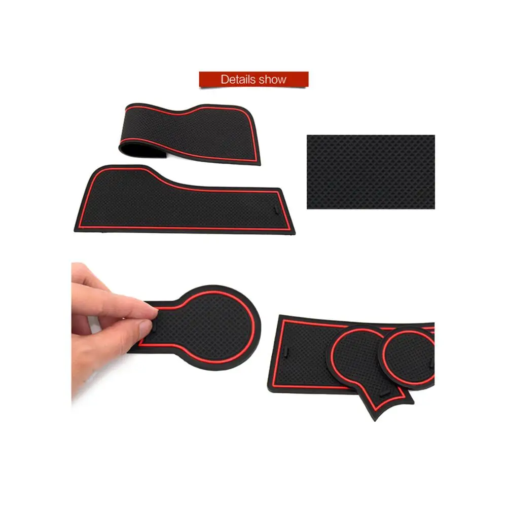 RUIYA 18 шт автомобильные аксессуары Противоскользящий коврик ворот резиновый