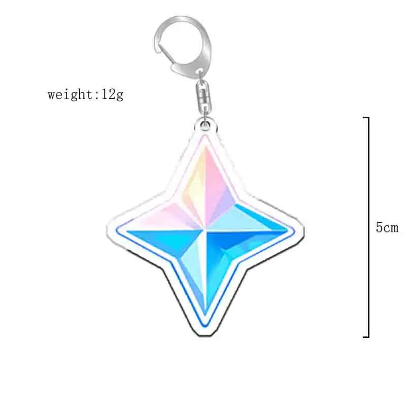 Аниме брелок Genshin противоударный зрительный элемент для мужчин автомобильный