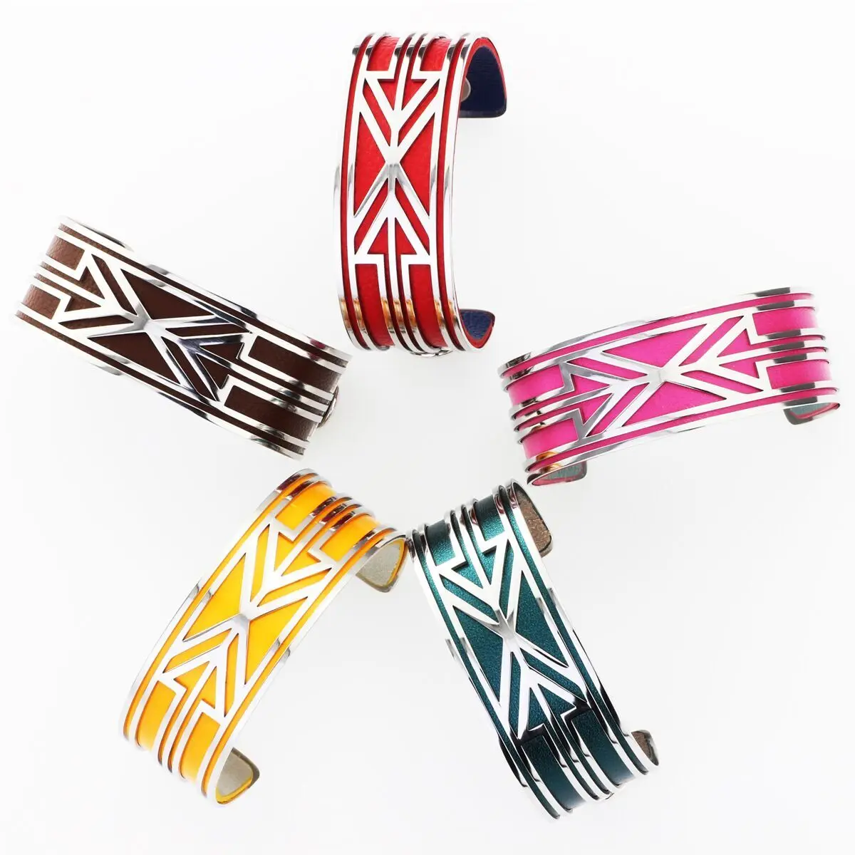 Cremo Bracelets 25mm Reversible Interchangeable Stainless Steel Leather Accessory Jewelry Custom Unique Women Bangle | Украшения и