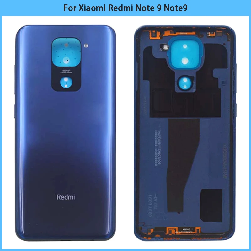 

Новинка для Xiaomi Redmi Note 9 Note9 Пластиковая Задняя Крышка батарейного отсека задняя крышка корпуса Note 9 Крышка батарейного отсека Запасные части