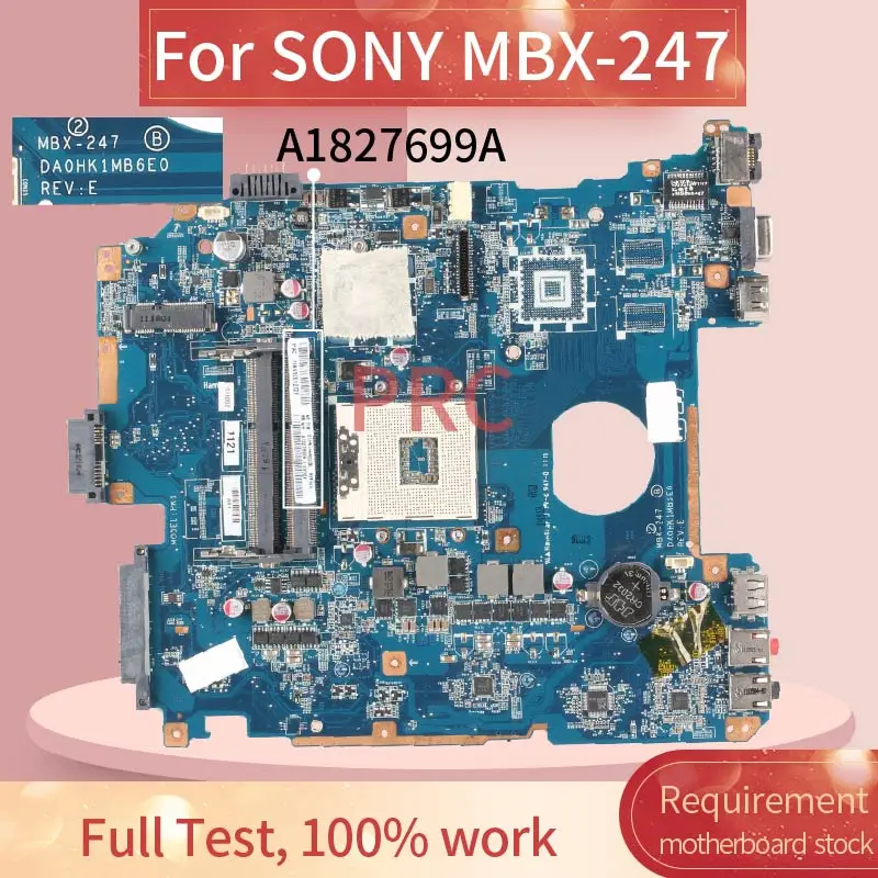 Материнская плата A1827699A для ноутбука SONY MBX-247 материнская DA0HK1MB6E0 HM65 DDR3 | Компьютеры