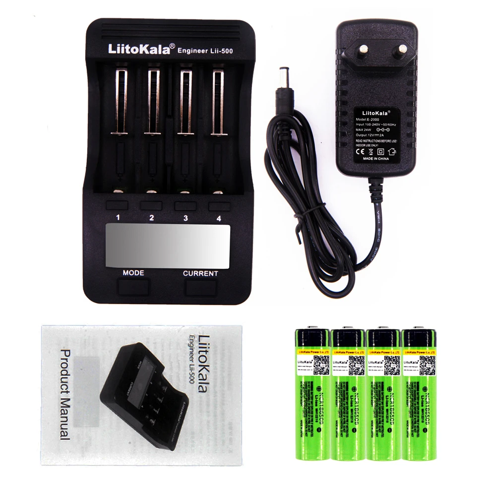 Bundle 2 Liitokala NCR18650B литиевая батарея 3,7 в 18650 3400 мАч перезаряжаемый lii-500 тестер емкости активированный USB выход зарядное устройство - Цвет: Bundle 2