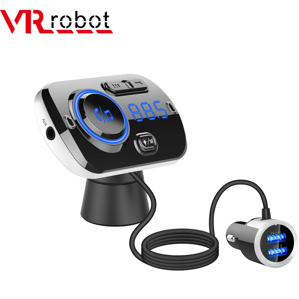 VR robot Bluetooth V5.0 EDR автомобильный комплект громкой связи fm передатчик 3 5 мм Aux аудио mp3