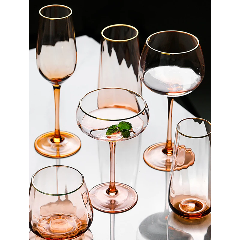 

Europe Amber Phnom Penh wine glass goblet dessert cup Cocktail Glass champagne glasses water glass Party Bar wedding Drinkware