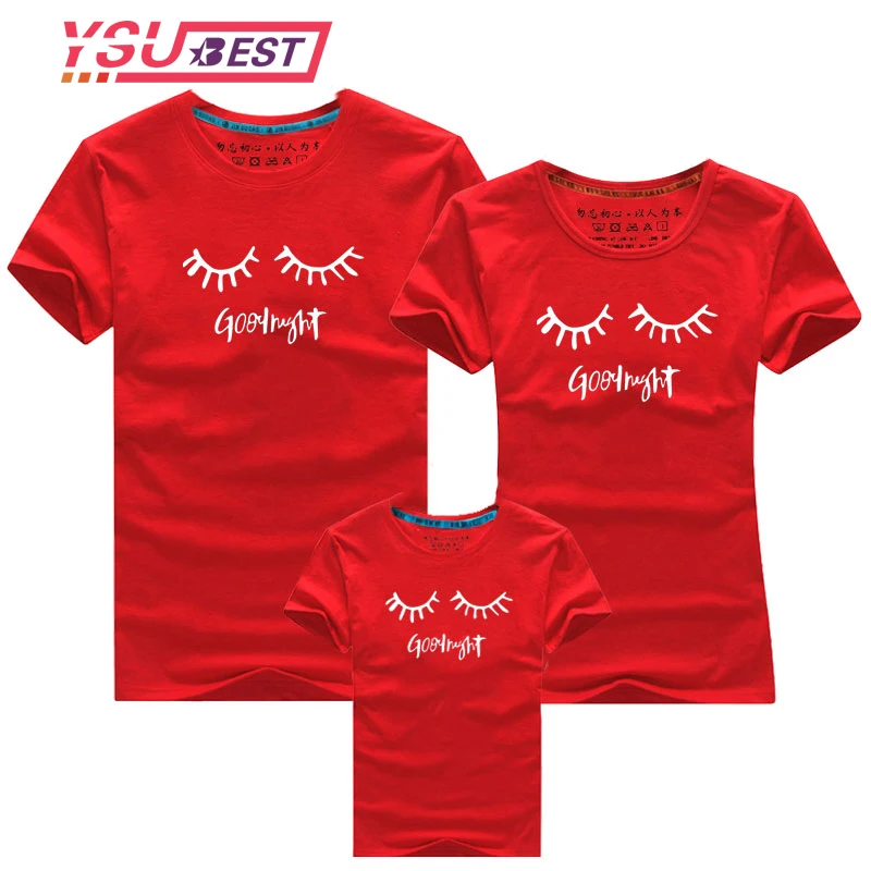 Рождественская семейная одежда одинаковая с мультяшными ресницами одинаковые