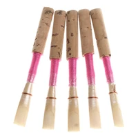 5pcs bulrush oboe reed soft mouthpiece orchestral medium windwood instrument part accessories with ckeys
