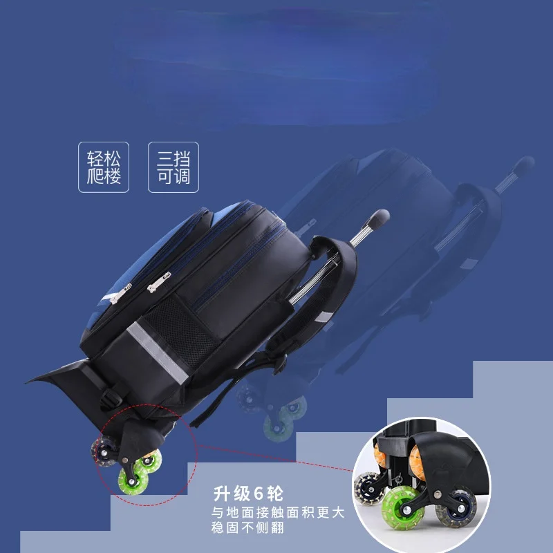 

2021 Wheel Trolley Luggage backpack Trolley Children School Bags For Girls Boys Mochila Kids Backpacks Escolar Backbag Schoolbag