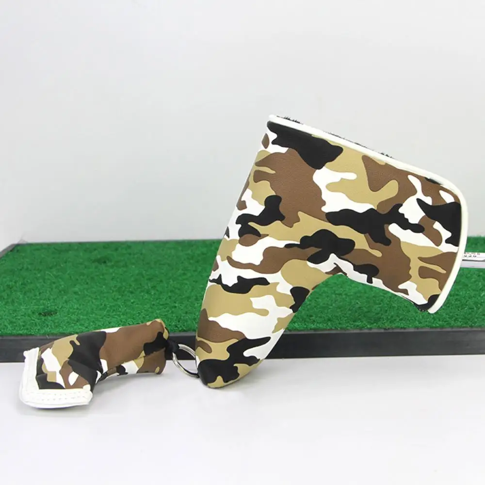 

Golf mother and child putter cover camouflage rod cover golfer putter head cover golf club head protection cover