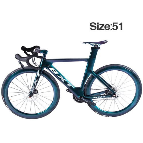 BXT chameleon 51 cm Дорожный велосипед 700C рама для шоссейного велосипеда дисковый тормоз 2x11 скорость T800 карбоновая рама для шоссейного велосипеда карбоновый гоночный велосипед Полный дорожный велосипед - Цвет: BXT chameleon 51 cm