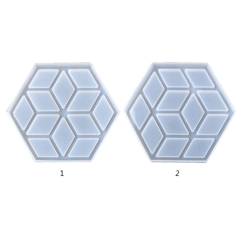 

Coaster Molds For Resin Casting Epoxy Resin Tray Mold for Making Coasters Faux Agate Slices Wall Hanging Home Decoration