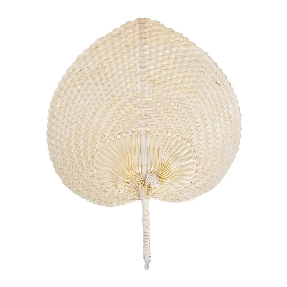 

Summer Cooling Fan Natural Handmade DIY Heart Shaped Bamboo Woven Fan Artificial DIY Woven Cooling Fan Craft Home Hanging Decor