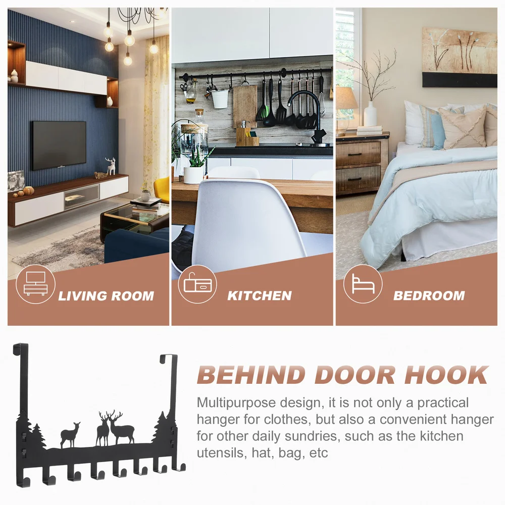 

1pc Creative Behind Door Hanger Living Room Bathroom Kitchen Door Storage Hook