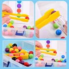 Деревянный Игровой Набор для малышей по методике Монтессори, обучающий зажим, пробирка, игрушка для раннего обучения, обучающий пазл г., 1 комплект