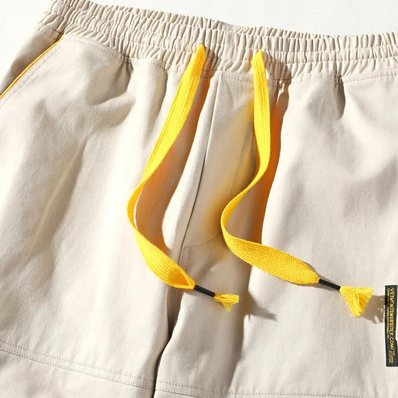 Брюки карго мужские прямые повседневные мешковатые штаны много карманов большие