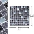 Хрустальные виниловые обои 3D смешанные цвета кожуры и наклейки квадратная мозаика кухонная плитка-1 лист