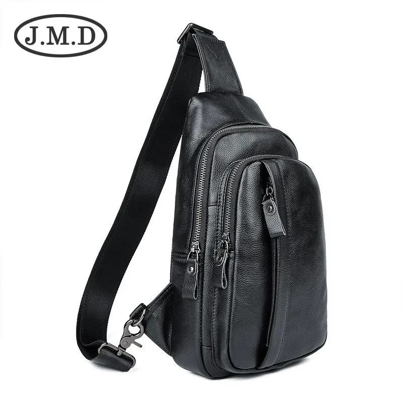 Men's Leather Messenger Bag Shoulder Bag Sports Leisure Chest Bag Mobile Phone Bag Men's Shoulder Messenger Bag