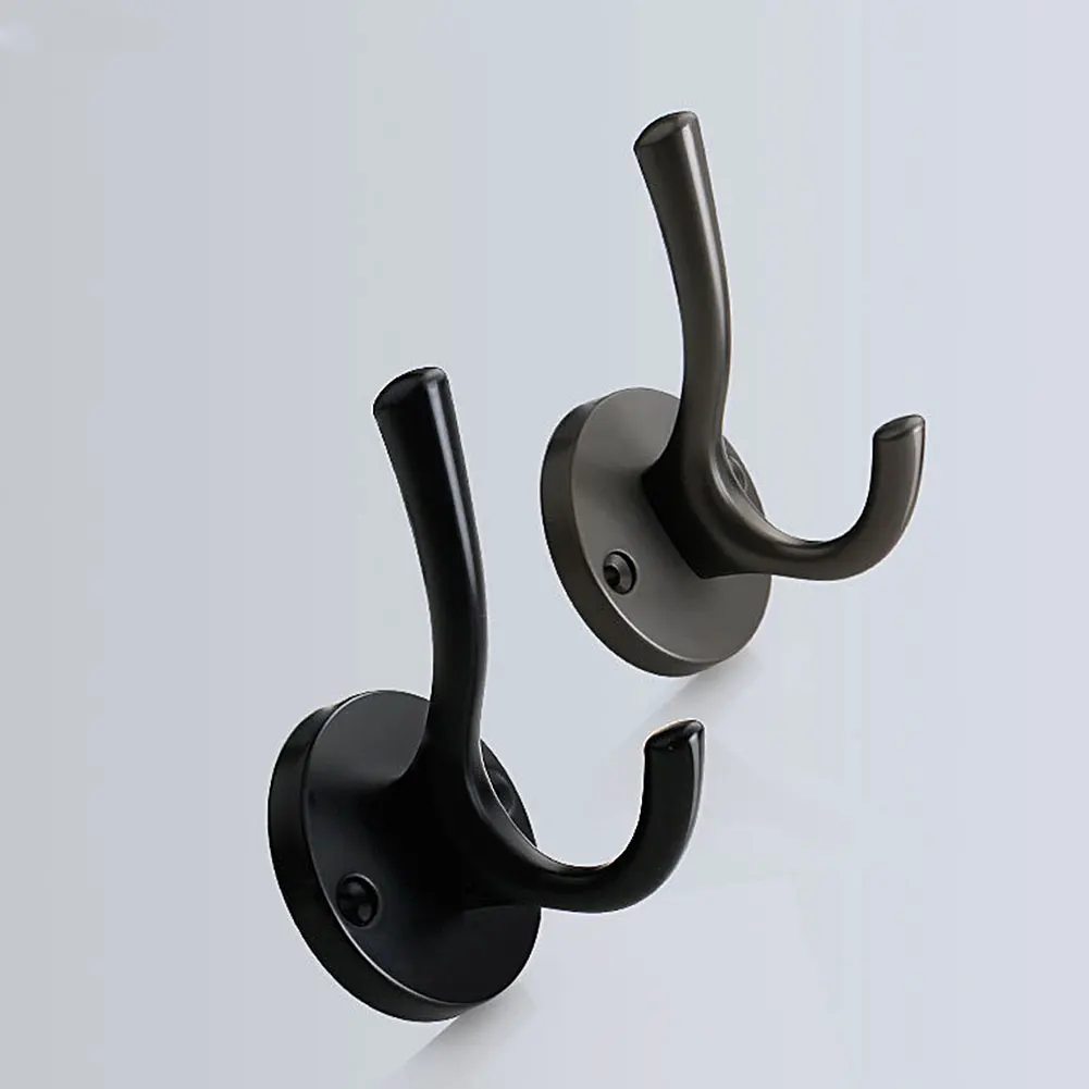 

4pcs Zinc Alloy Multifunctional Porch Door Home Bedroom Towel Heavy Duty Key Hanger Hat Wall Mounted Coat Hook Kitchen Bathroom