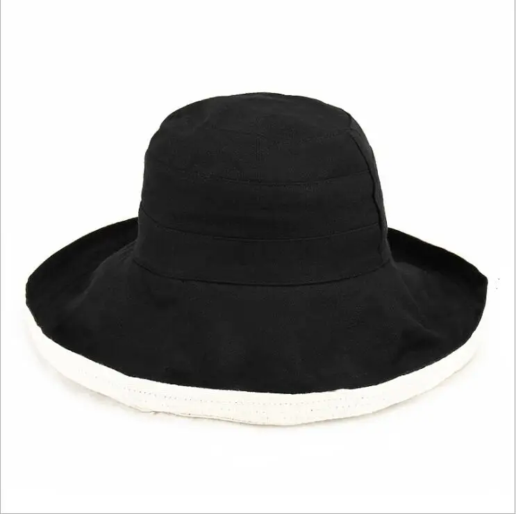 

Double-sided women's Fisherman cap Foldable Sun Hats Basin Hat