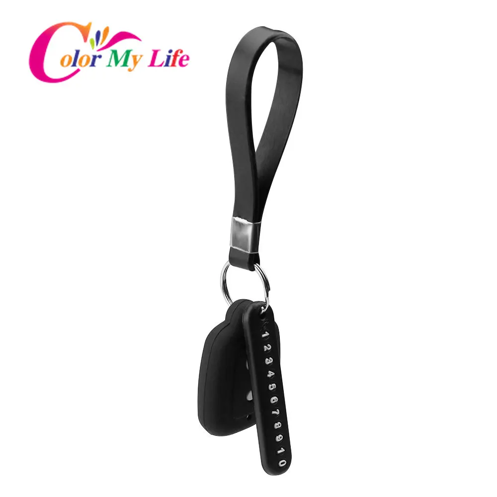 Силиконовый чехол для автомобильного ключа Брелок с номером телефона подходит