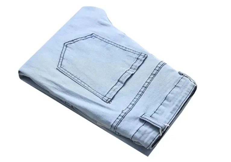 Мужские джинсы с цветочной вышивкой Модные зауженные рваные в стиле хип-хоп