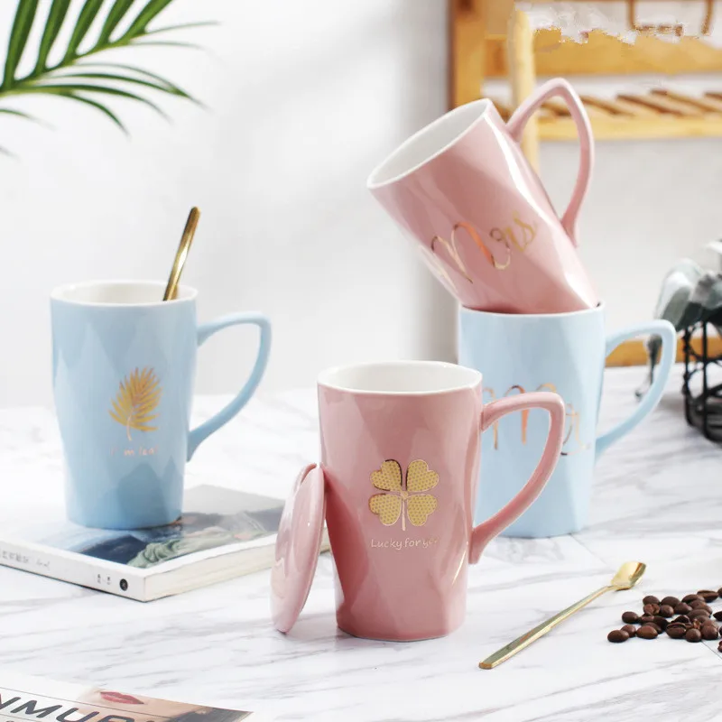 Пара Керамическая чашка молоко сок лимон кружка кофе чай жена дома Офис посуда