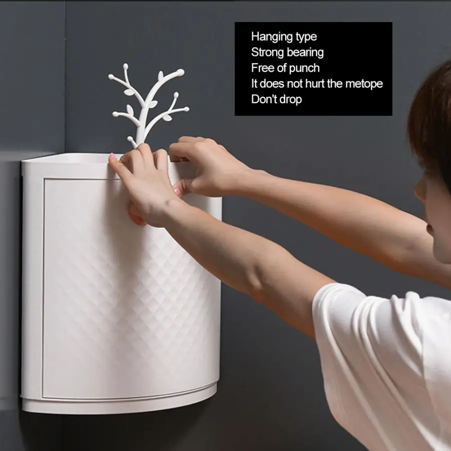 Многофункциональная вращающаяся настенная угловая стойка для хранения ящик