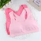 Бюстгальтер для девочек, жилет для студентов, хлопок, u-широкополосные короткие корсеты, спортивные От 8 до 14 лет