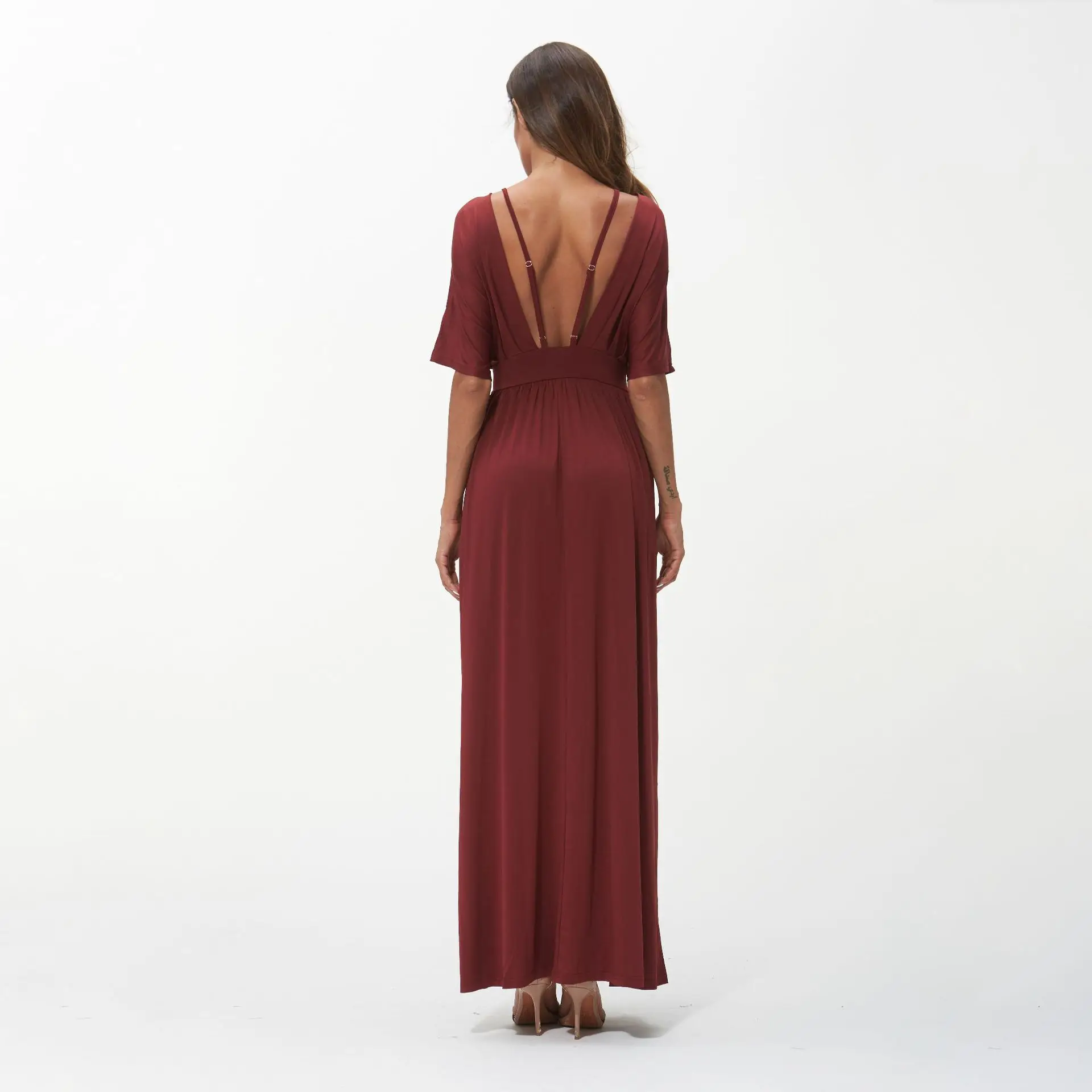 

Summer Women's Dress2021plus size Sexy dress Casual Low cut V-Neck Backless Sling dresse Party dresses long dress
