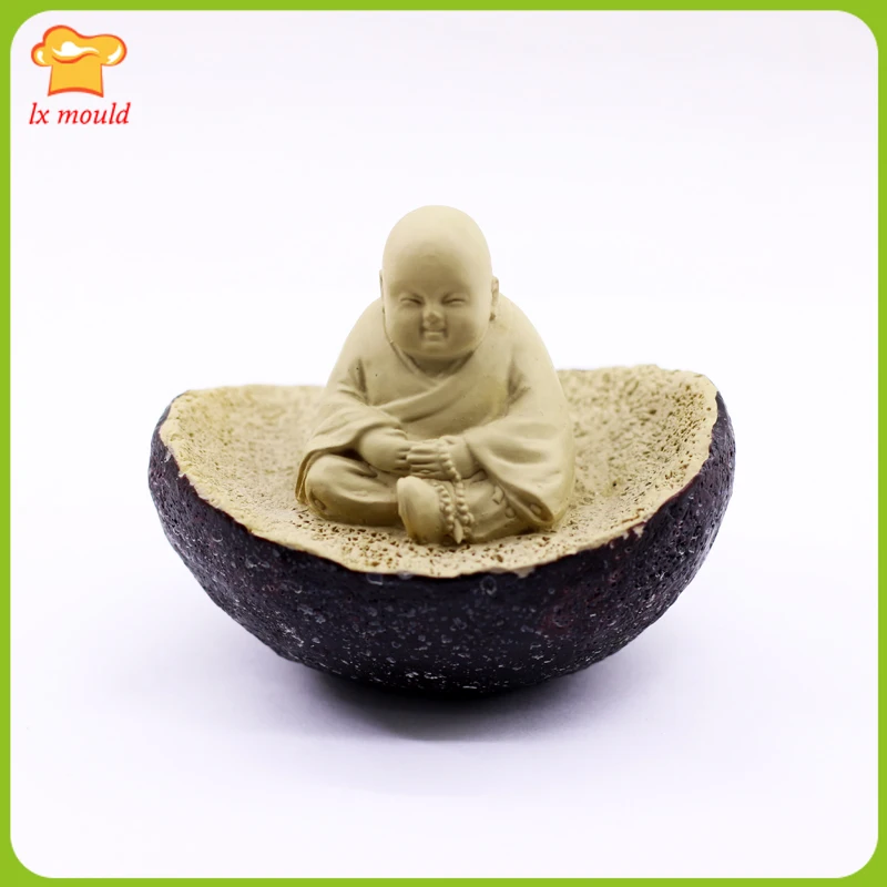 

LXYY MOULD Baby Buddha Soap Mould Candle Buddha Silicone Molds