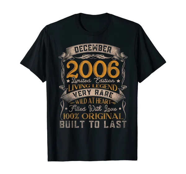 

December 2006 Vintage 14th Birthday Classic 14 Years Old T-Shirt