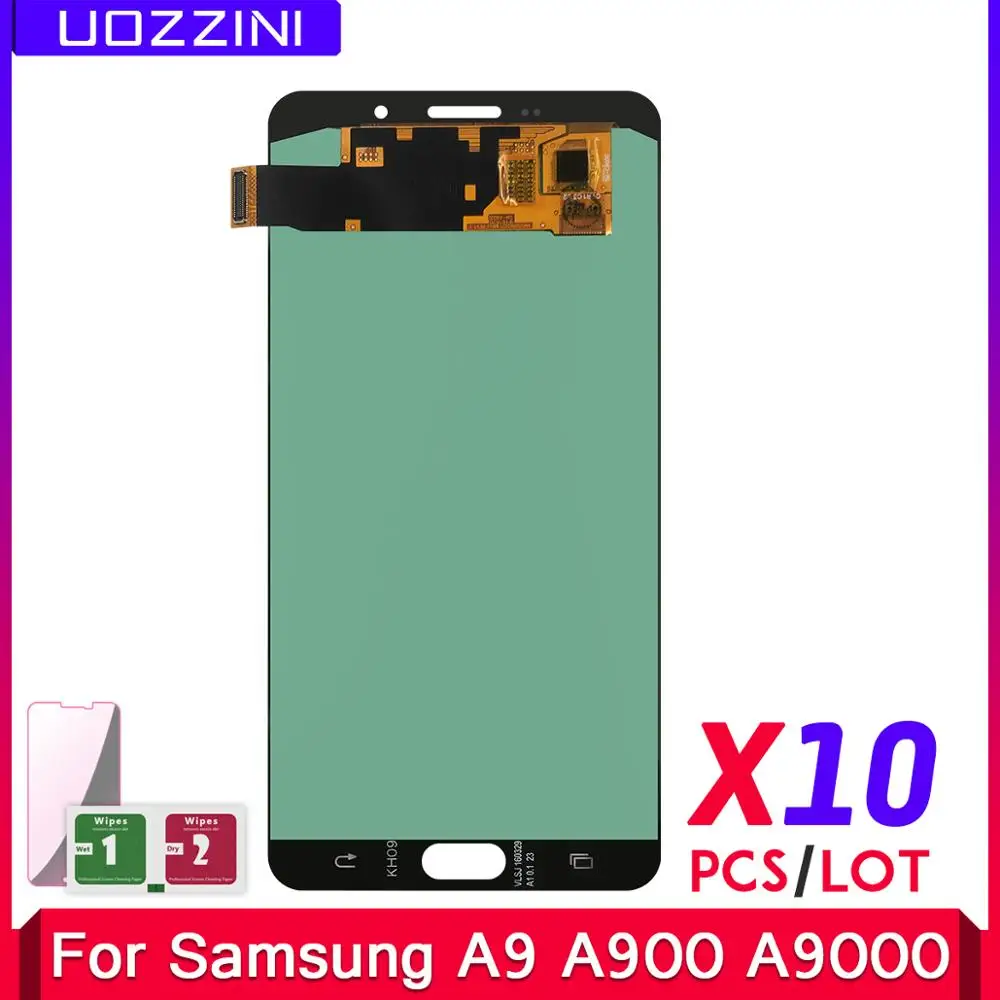 10 шт./лот SUPER AMOLED Замена для Samsung Galaxy A9 A900 A9000 ЖК дисплей сенсорный экран в сборе