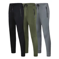 joggers sweatpants mens casual pants solid color gyms fitness workout sports pants autumn winter male ice silk track pants