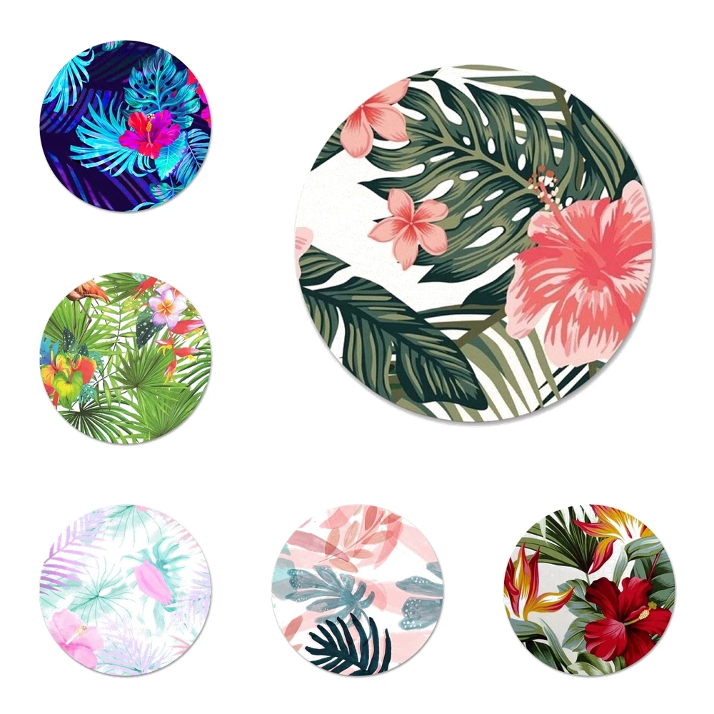 

Тропические листья цветок мята перо кухонный домашний декор холодильник магнитный Открыватель для бутылок пива, колы