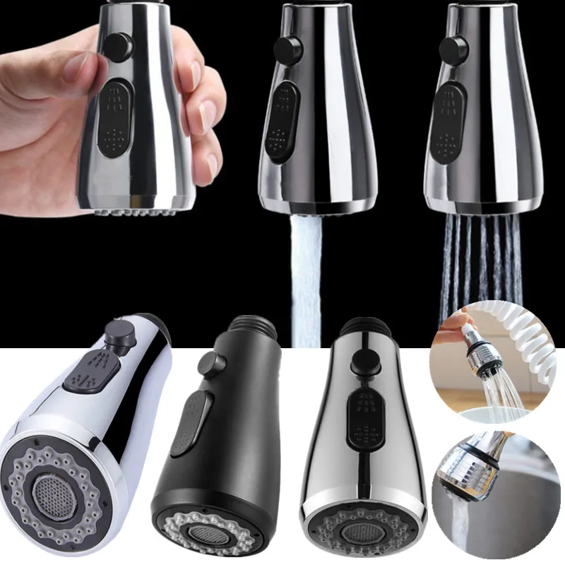 

4 Types ABS Water Filter Switch Pulling Type Kitchen Sink Bathroom Faucet Accessories Plating Electroplating Spray Shower Tap