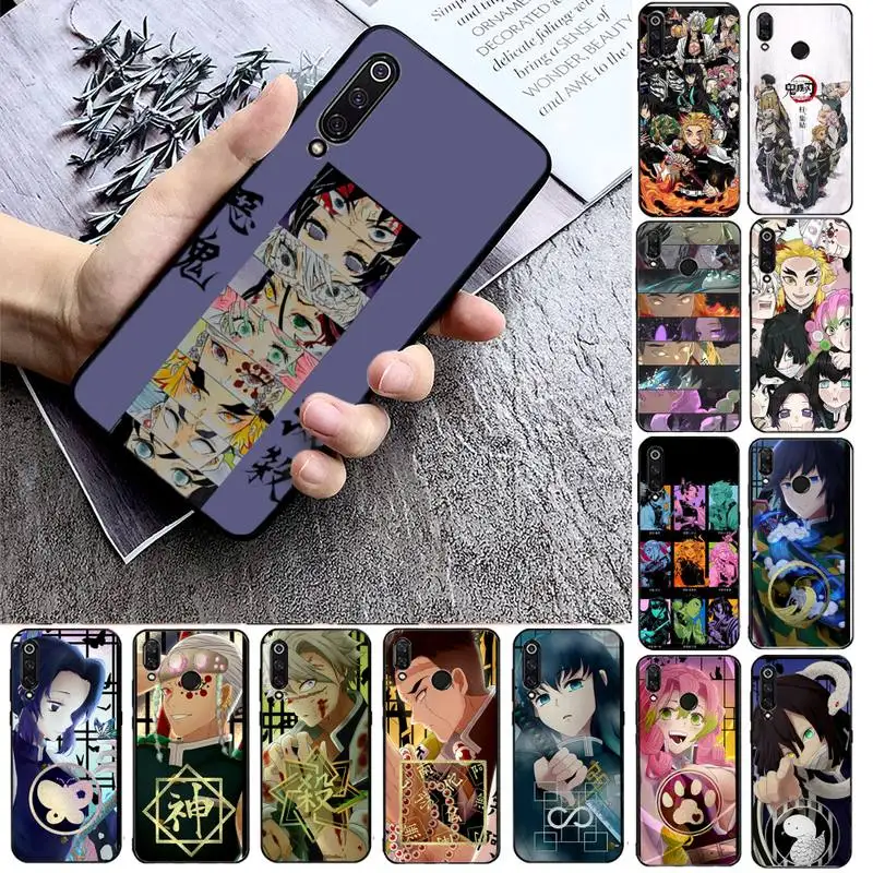 

TOPLBPCS Demon Slayer Kisatsutai Corps Kimetsu No Yaiba Phone Case For Xiaomi max3 mi 9 se mi8 F1 9SE 10 lite F1 Back Coque