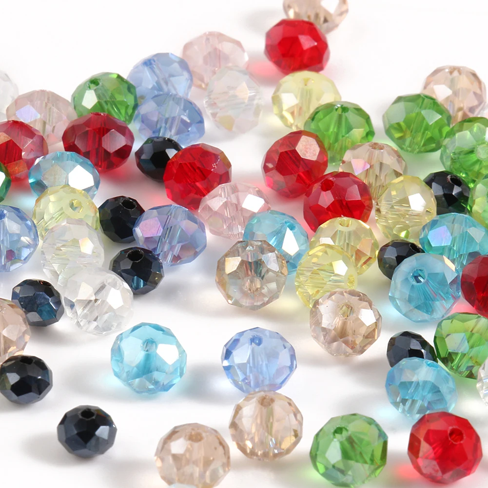 

Multicolor Blingbling Faceted Austria Crystal Glass Beads for Jewekry Making DIY Bracelet Necklace Accessories Loose Spacer Bead