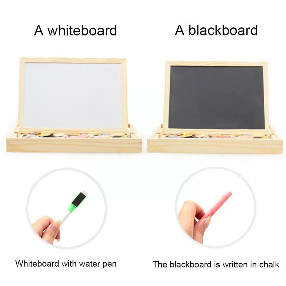 

Animal Drawing Board 3D Jigsaw Puzzle Writing Board Toys Blackboard Educational Wooden L1O4