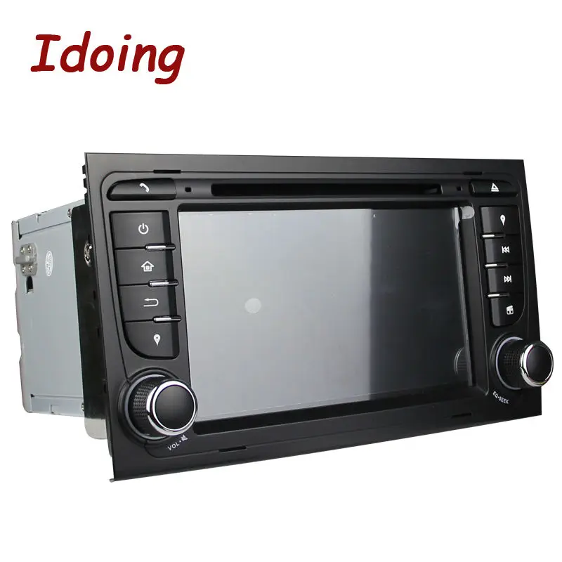 Автомобильный мультимедийный dvd плеер Idoing 2Din руль для Audi A4 Android 7 1 четырехъядерный