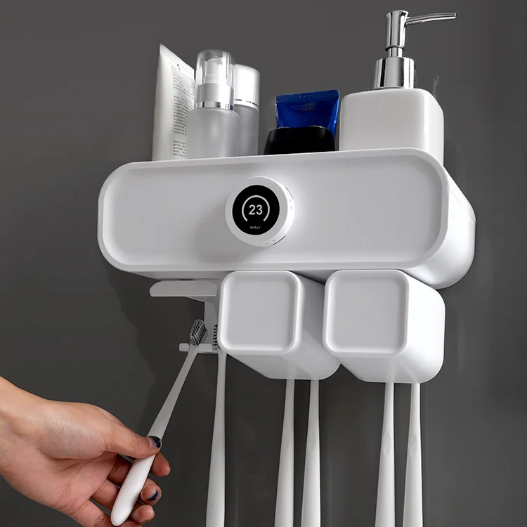 

Wall Storage Toothbrush Holder Bathroom Dispenser Toothpaste Cool Home Stuff Toothbrush Holder Bagno Household Items DH50YSJ