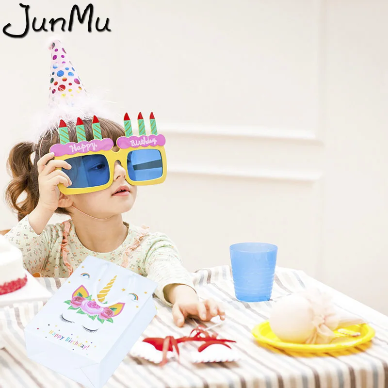 

10pcs Unicorn Paper Bags Candy Box Kids Favors Event Party Supplies Kids Birthday Gift Bags Baby Shower Decor