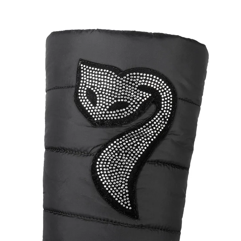 ASUMER размера плюс 35 44 Новинка 2020 г. Зимние русские теплые меховые зимние сапоги на