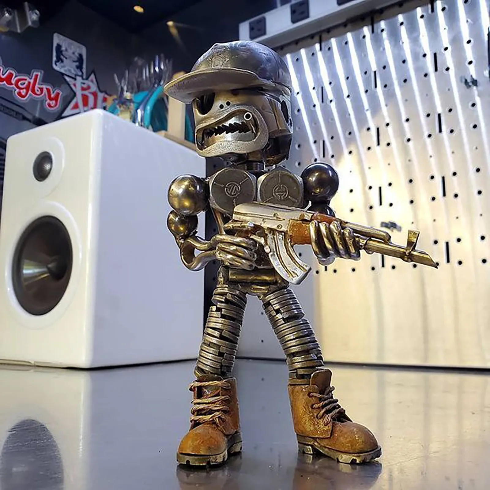 Солдатики-скелетоны украшения крутые пулеметы экшн-фигурки военная игрушка