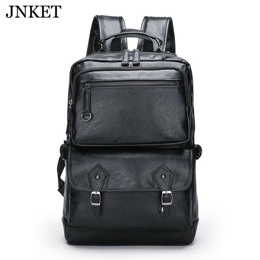 

Рюкзак JNKET мужской, из искусственной кожи, для ноутбука, водонепроницаемый