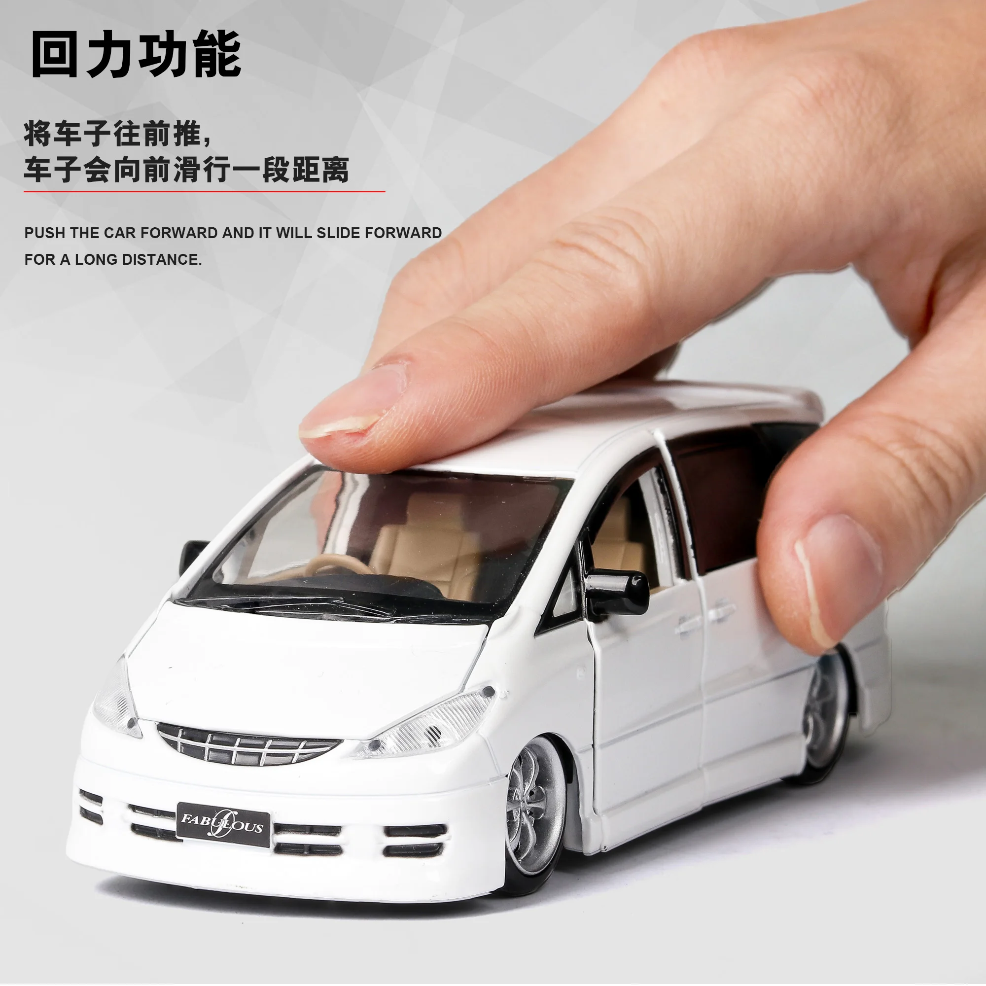 Новинка 1:32 TOYOTA ESTIMA модель автомобиля из сплава Литые и игрушечные автомобили