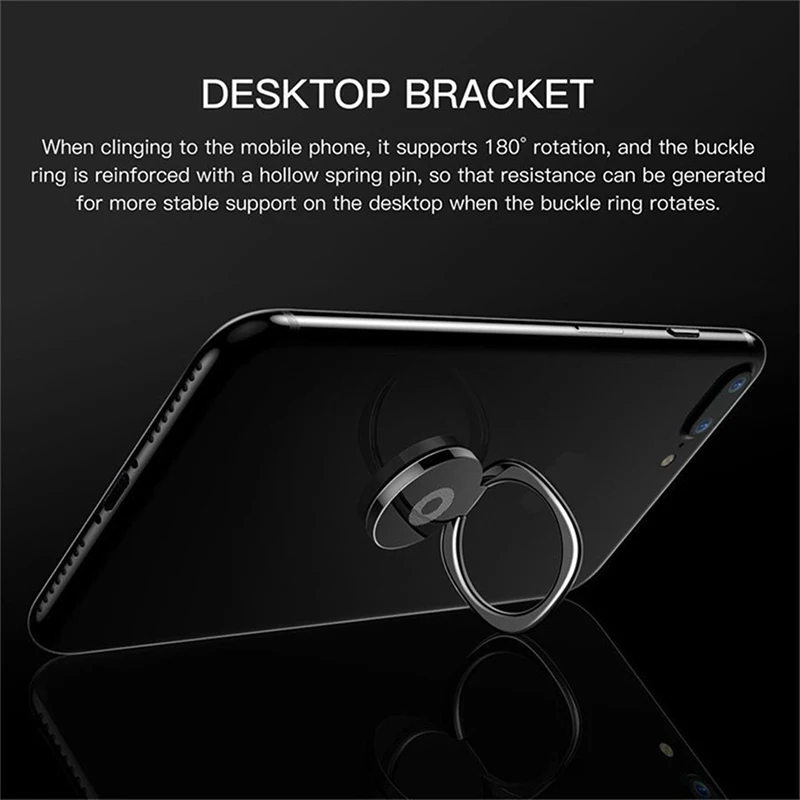 

Finger Ring Holder Phone Grip 360 Degree Rotatable Mini Metal Magnet Car Phone Stand Mount For All Smartphone In Car Accessories